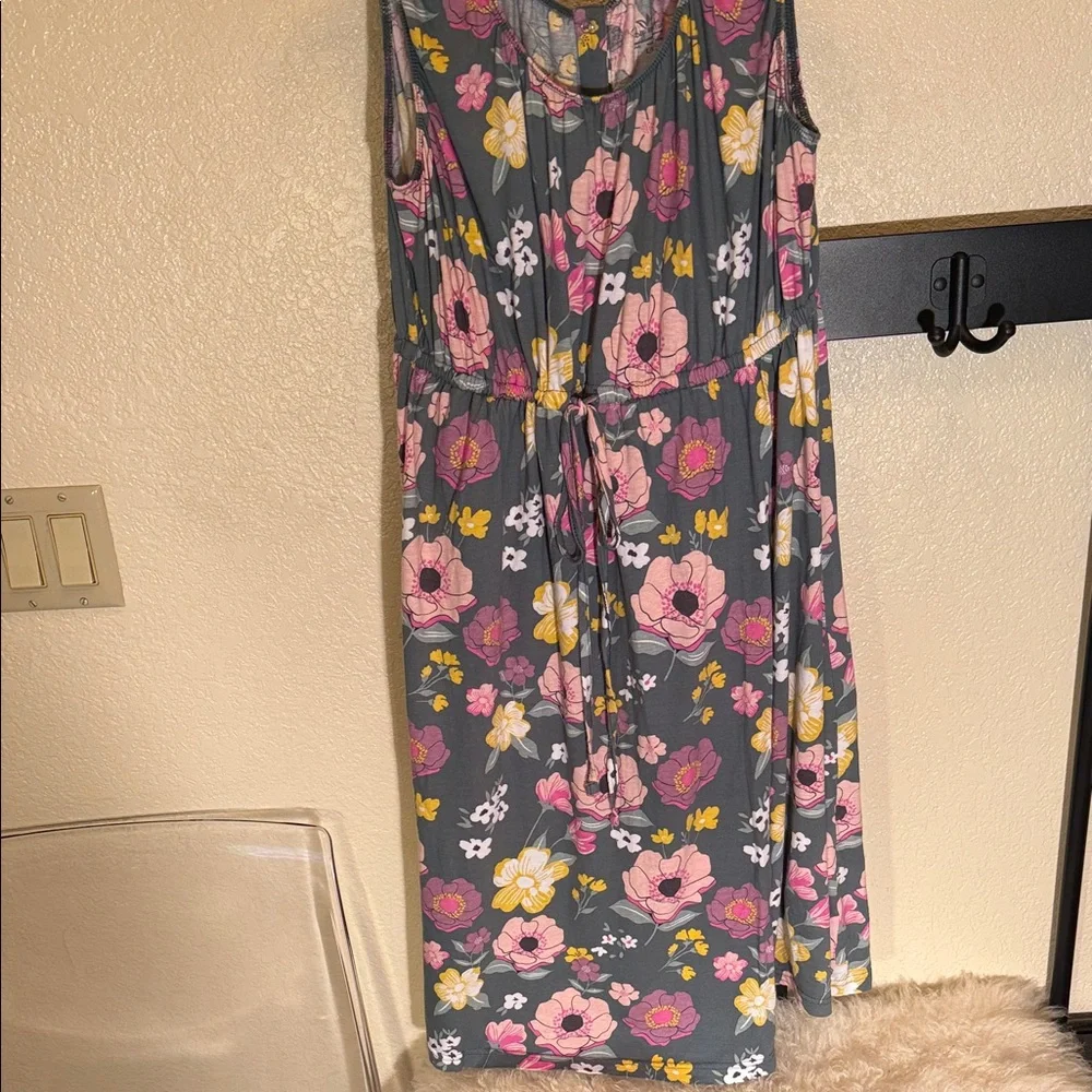 Baby Be Mine Floral Maxi Dress - Gray and Pink - Picture 2 of 16